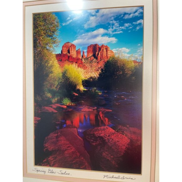 Spring Glow Sedona Color Photograph signed by Michael Irvine Stunning Scenic Fra - Picture 9 of 9